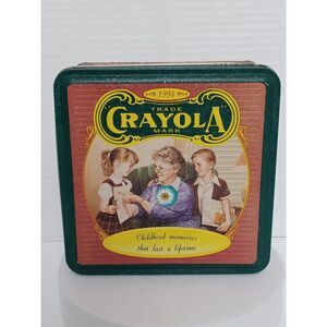 Vintage Crayola Childhood Memories Tin 1994 Collectible Crayon Tin